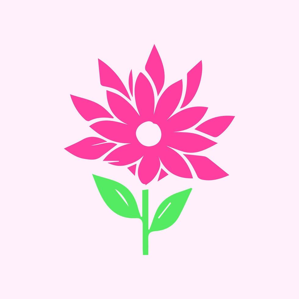 Flower and leaves, Spring art wallpaper with botanical vector