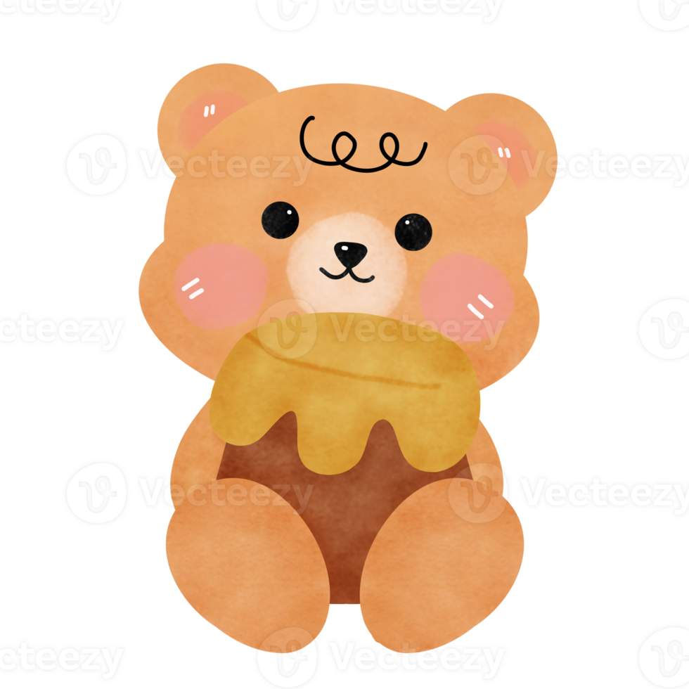 bear with a pot of honey. png