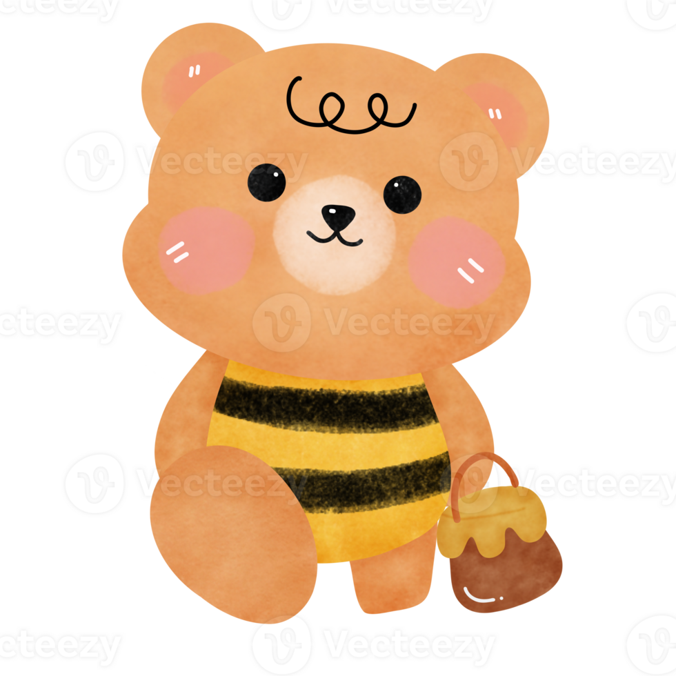 bear with a pot of honey. png
