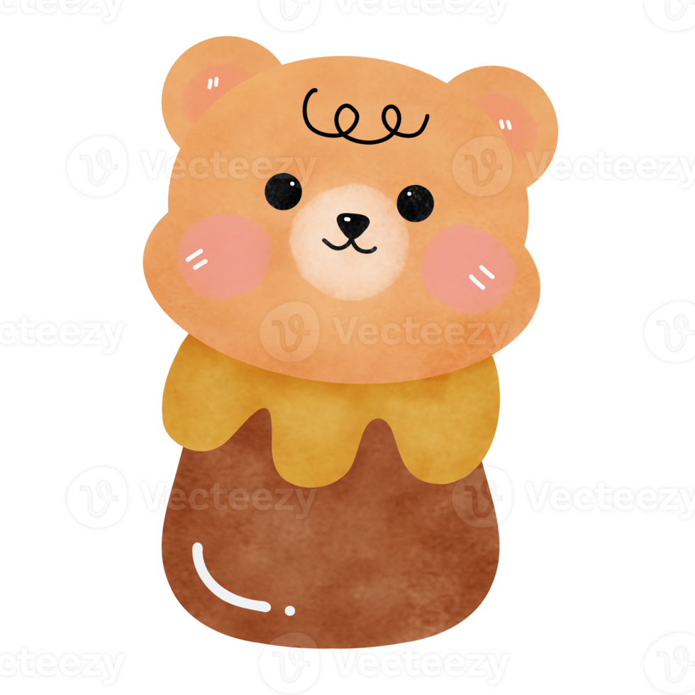 bear with a pot of honey. png
