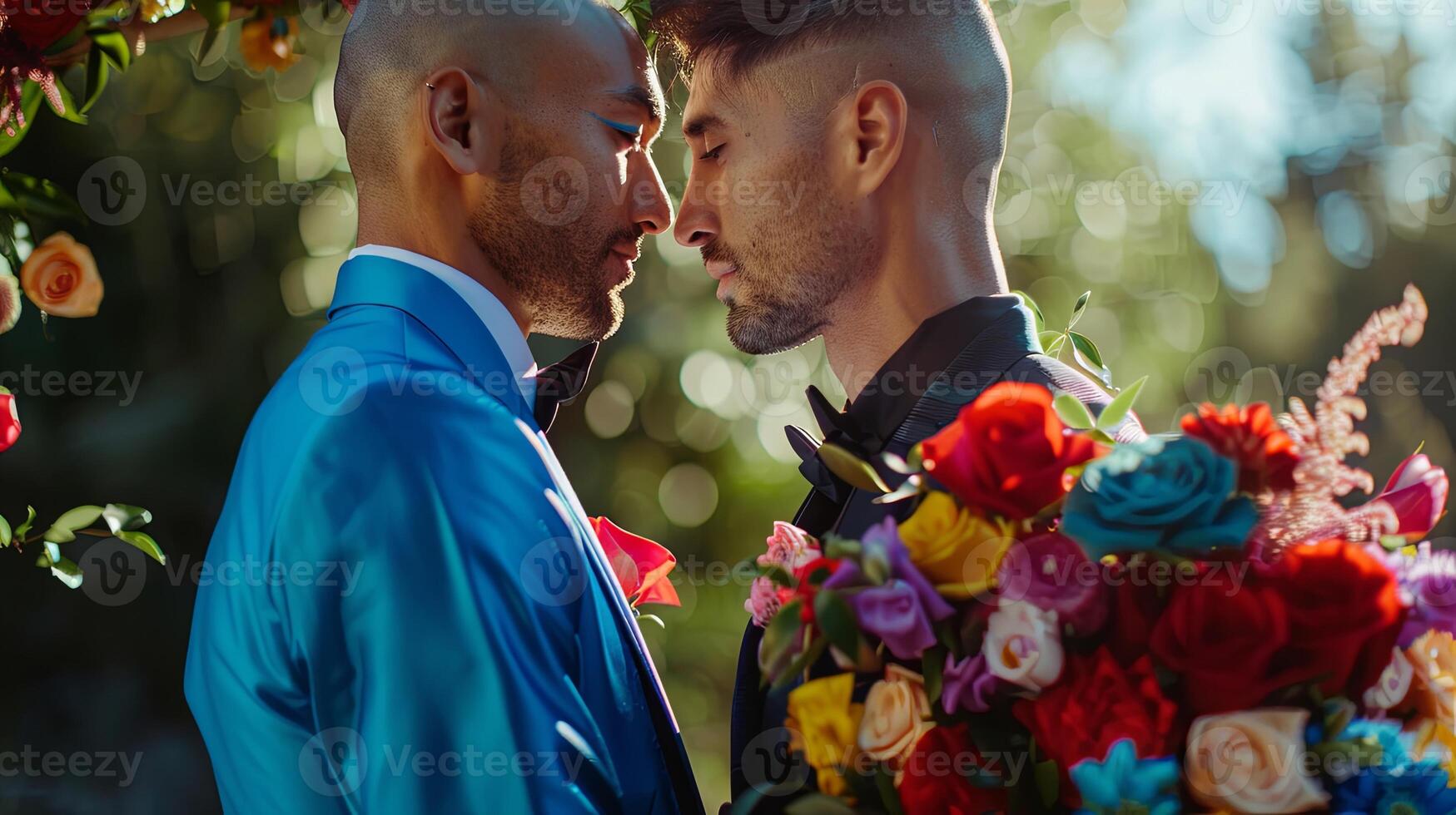 two male, wedding party, merried, lgbtq photo