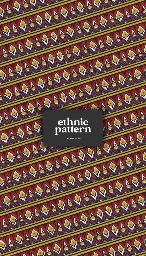Javanese Ethnic illustration for background vector