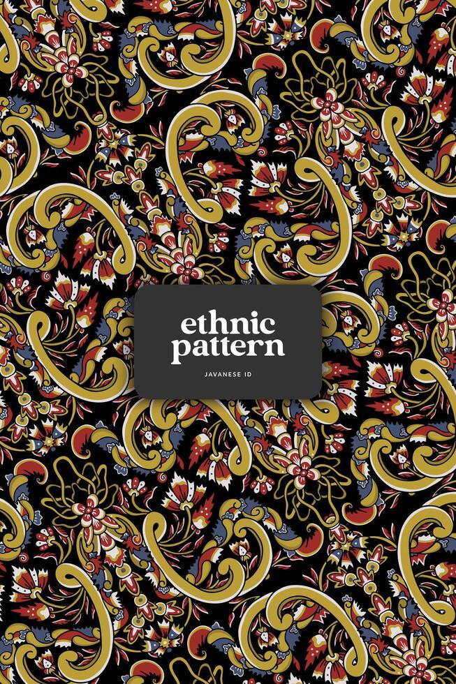 Javanese Ethnic illustration for background vector