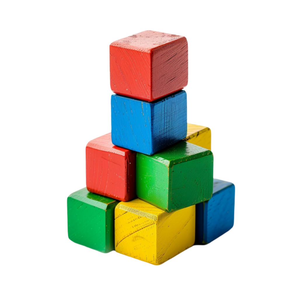 Colorful wooden blocks 45925568 png