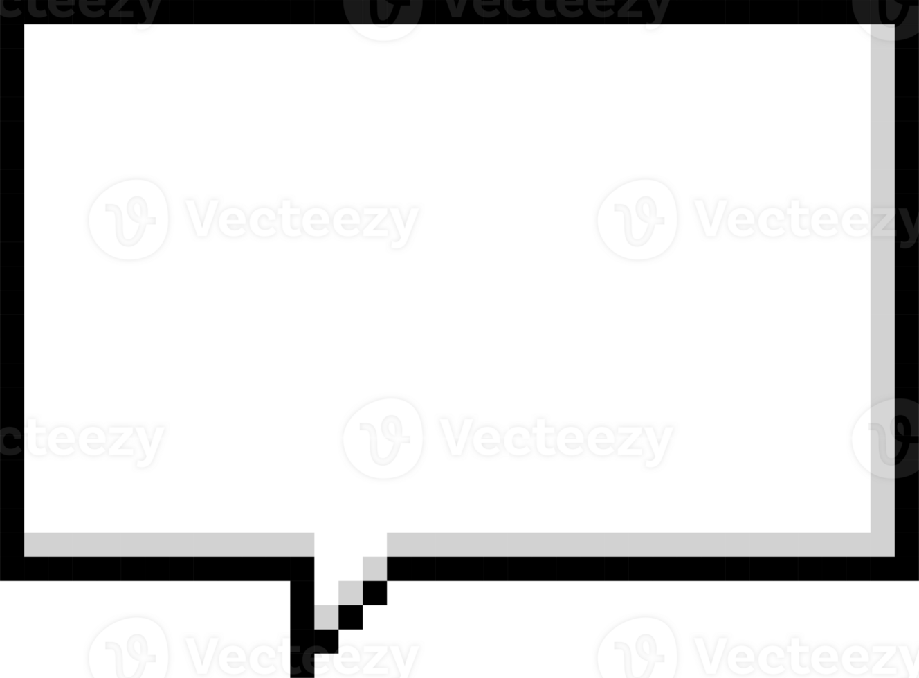 8bit retro game pixel speech bubble balloon icon sticker memo keyword planner text box banner png