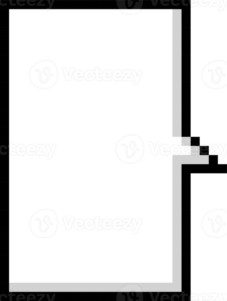 8bit retro game pixel speech bubble balloon icon sticker memo keyword planner text box banner png