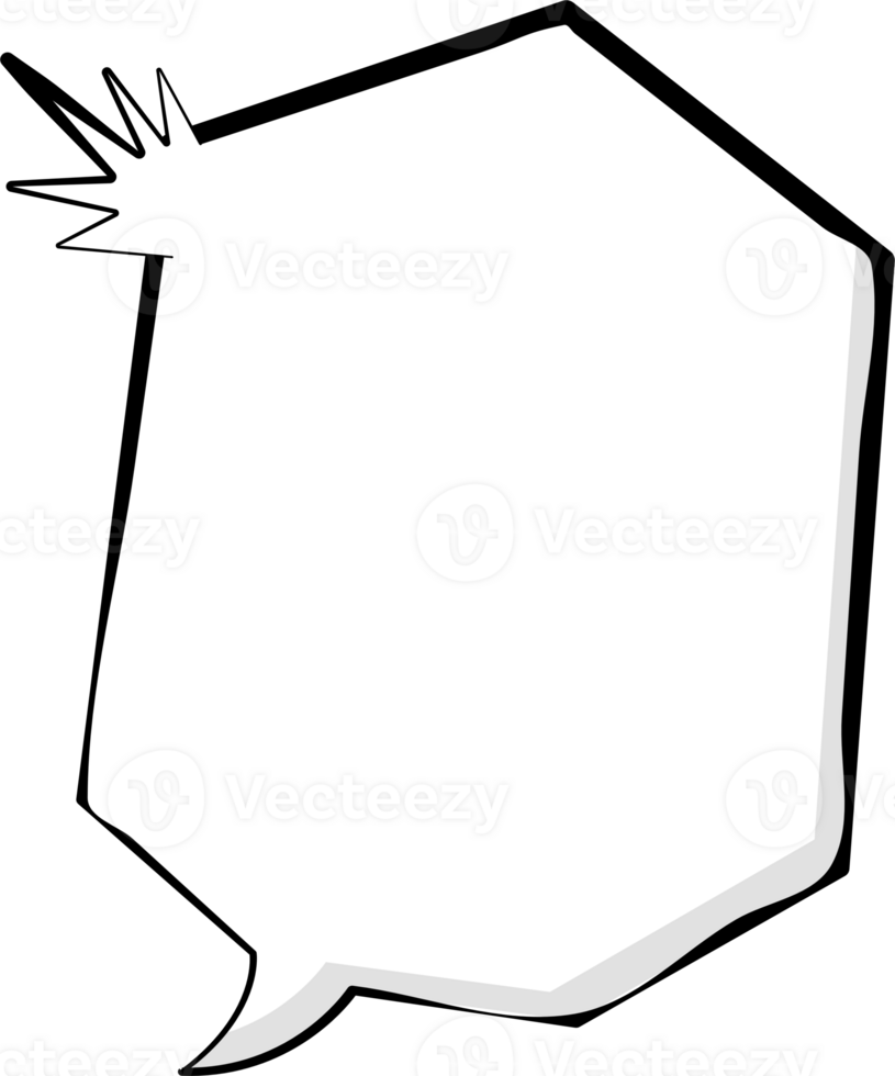 Black and white color speech bubble balloon, icon sticker memo keyword planner text box banner png