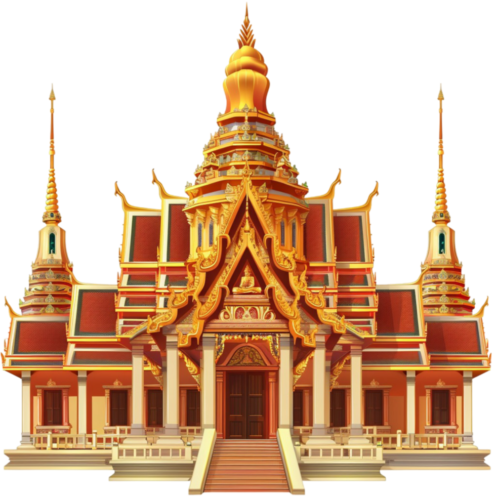 the golden temple in thailand png
