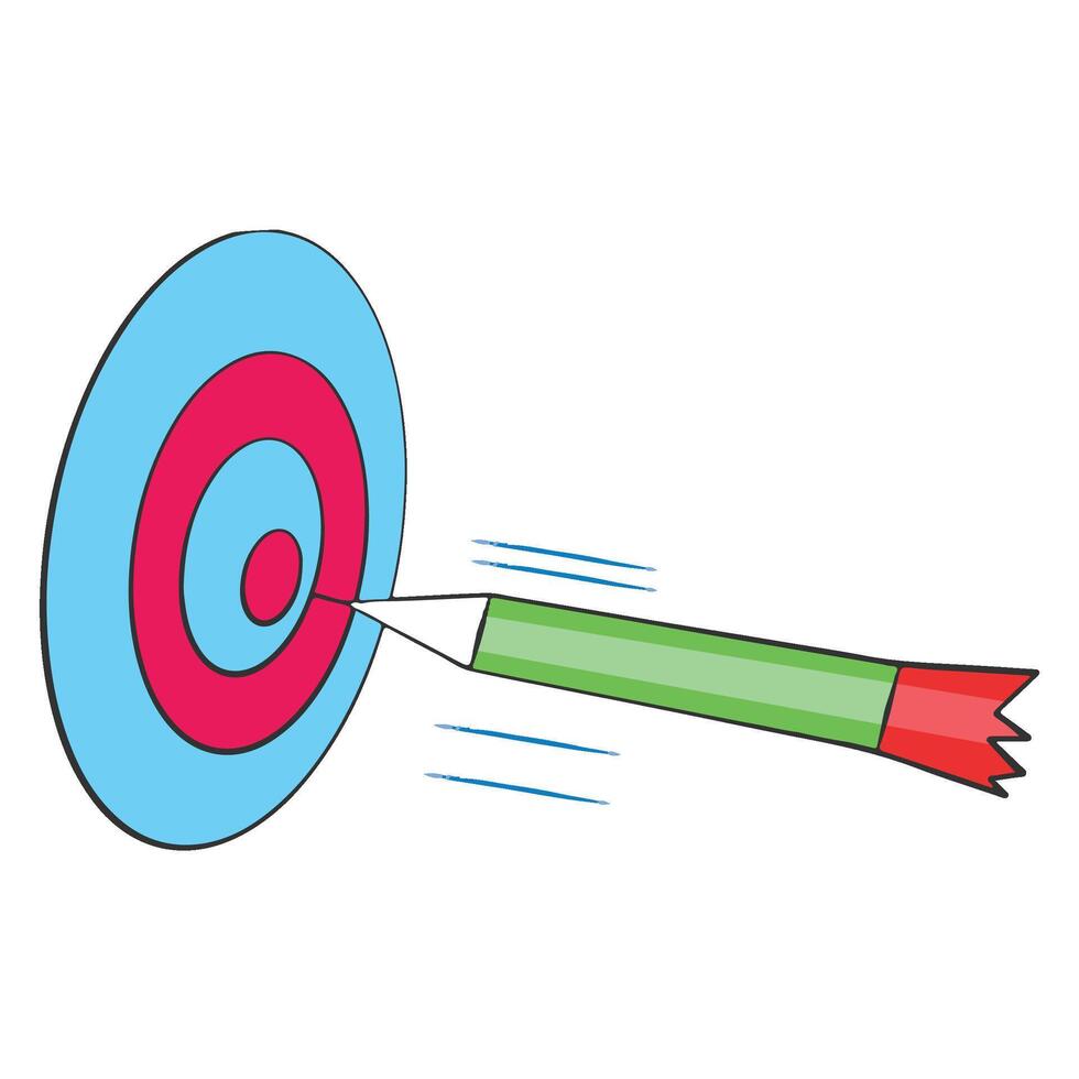 An archery target illustration vector