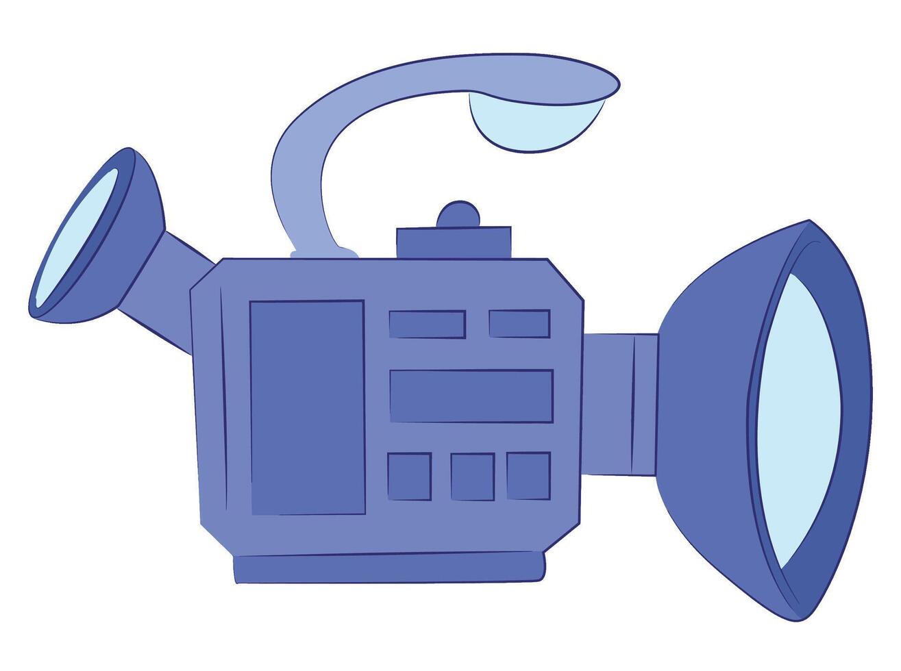 Camera film device technology icon isolated vector