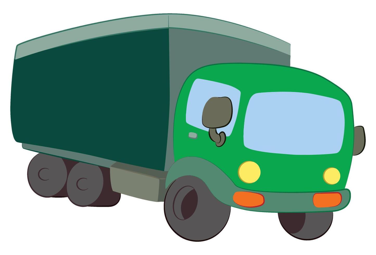 Truck isolated on white background vector