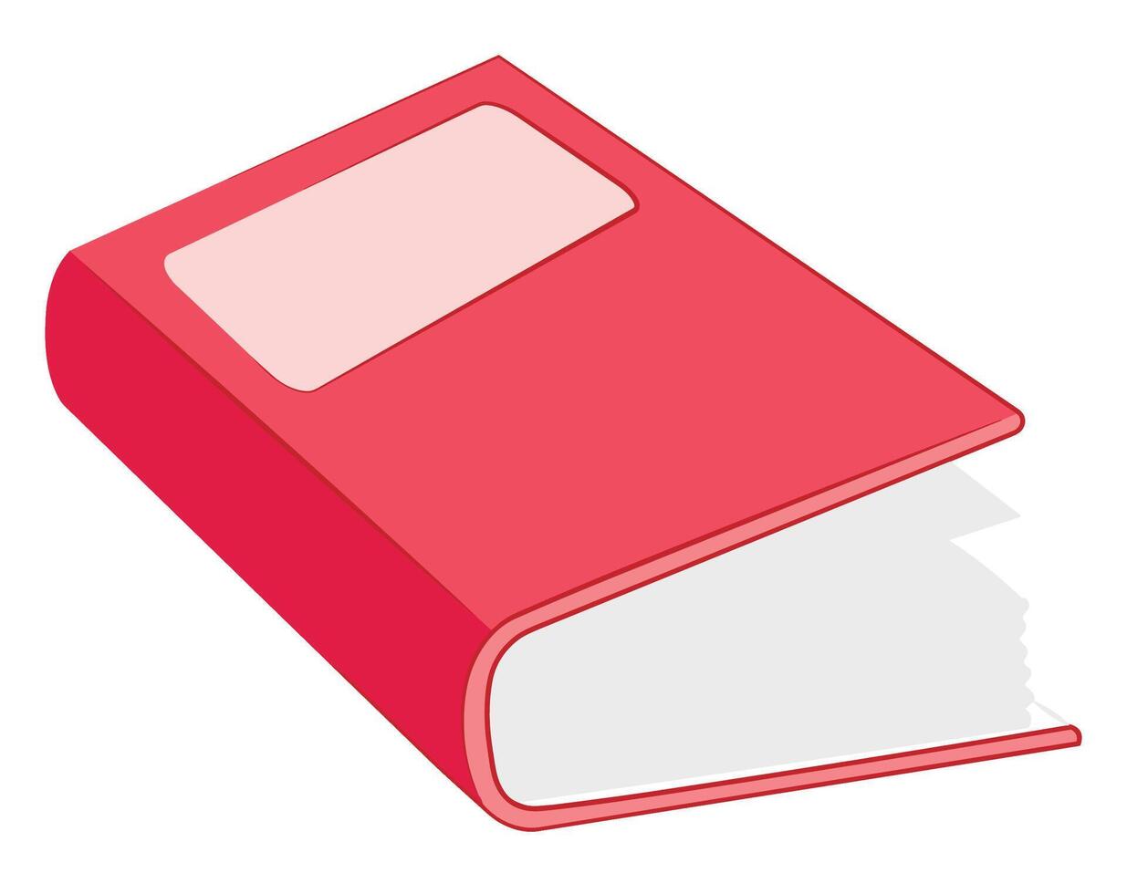 Book isolated on white background vector