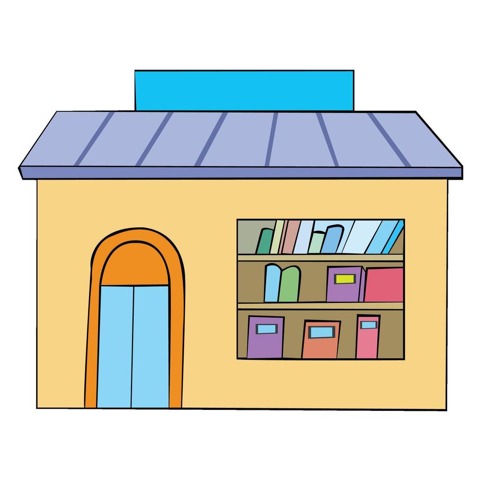 un libro Tienda ilustración vector