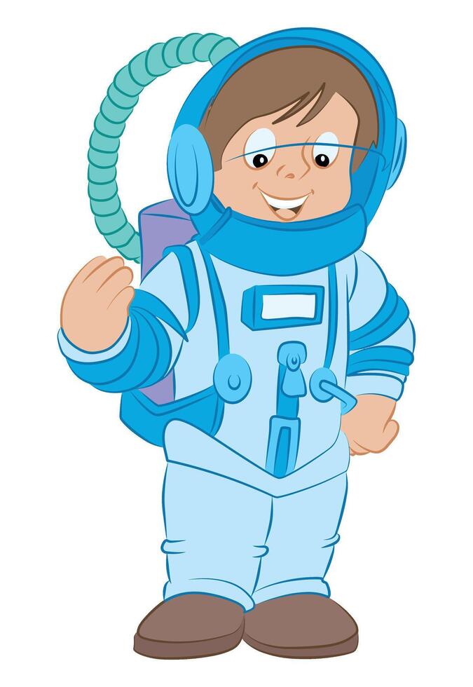 A astronaut isolated on white background vector