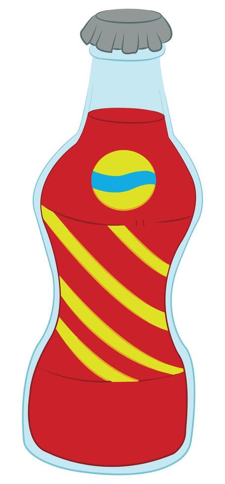 Cold drink bottle isolated on white background vector