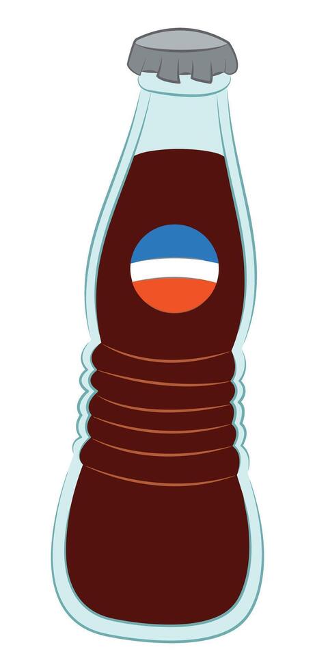 A cold drink bottle isolated on white background vector