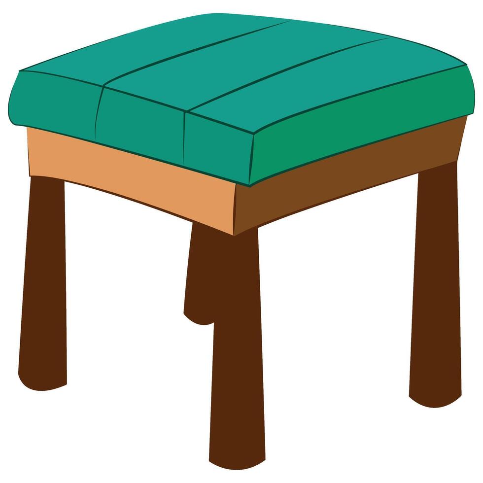 A wooden table isolated on white background vector