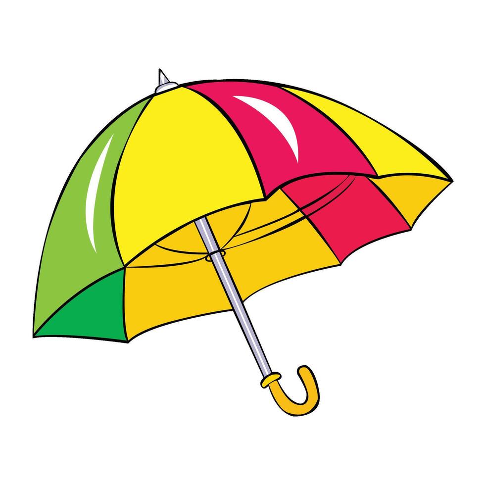 An umbrella cartoon illustration vector