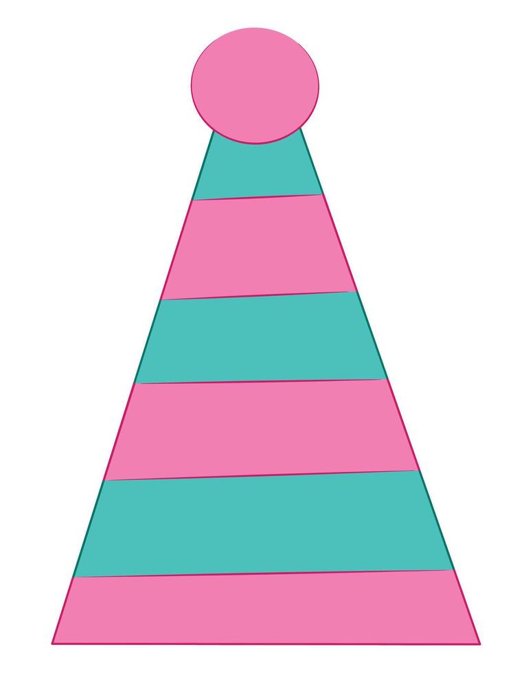 Birthday cap isolated on white background vector