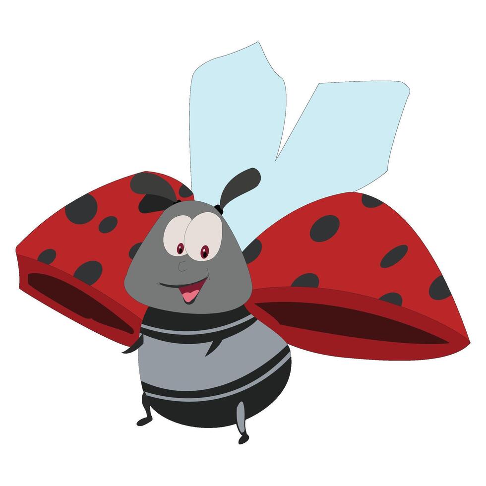 A bee isolated on white background vector