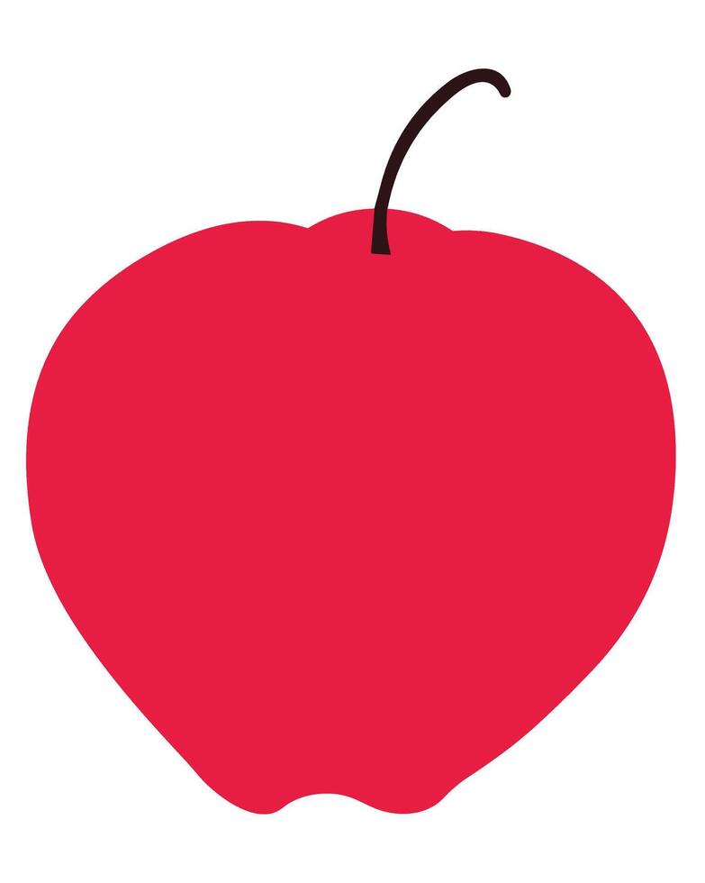 A red apple illustration vector