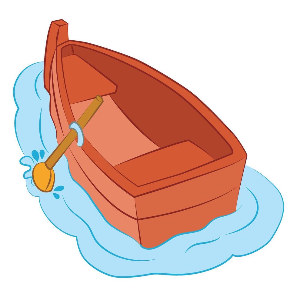 A boat isolated on white background vector