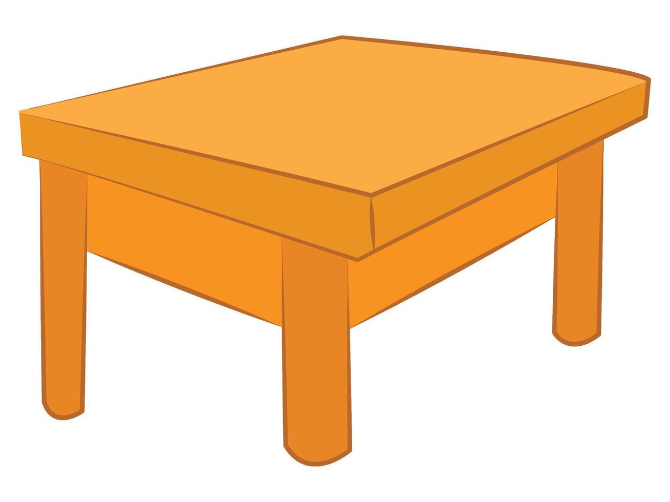 A wooden table illustration vector