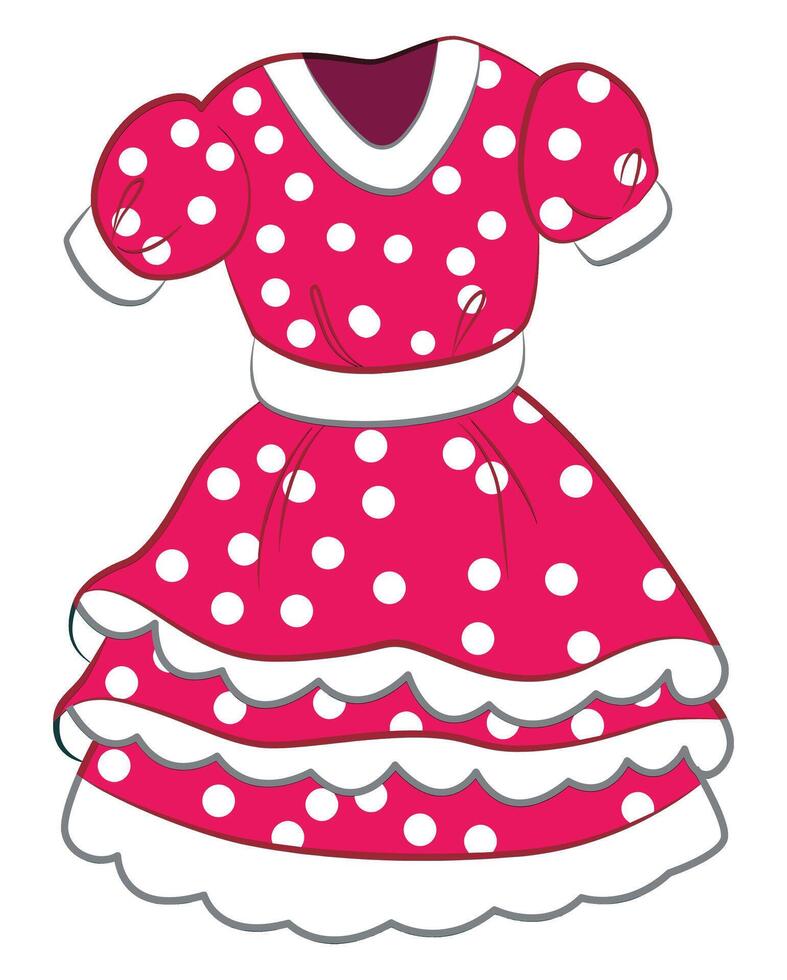 A cute frock for girl illustration vector