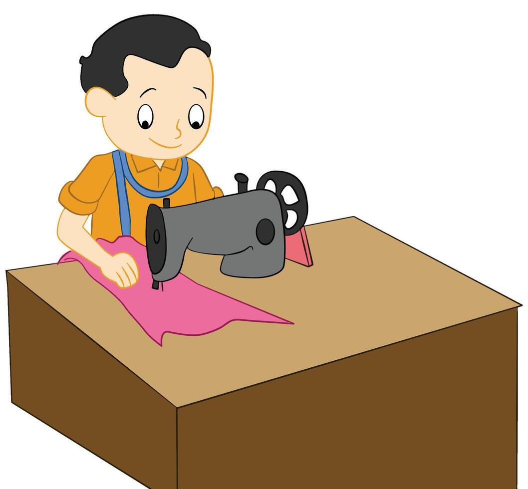 Man swing cloth illustration vector