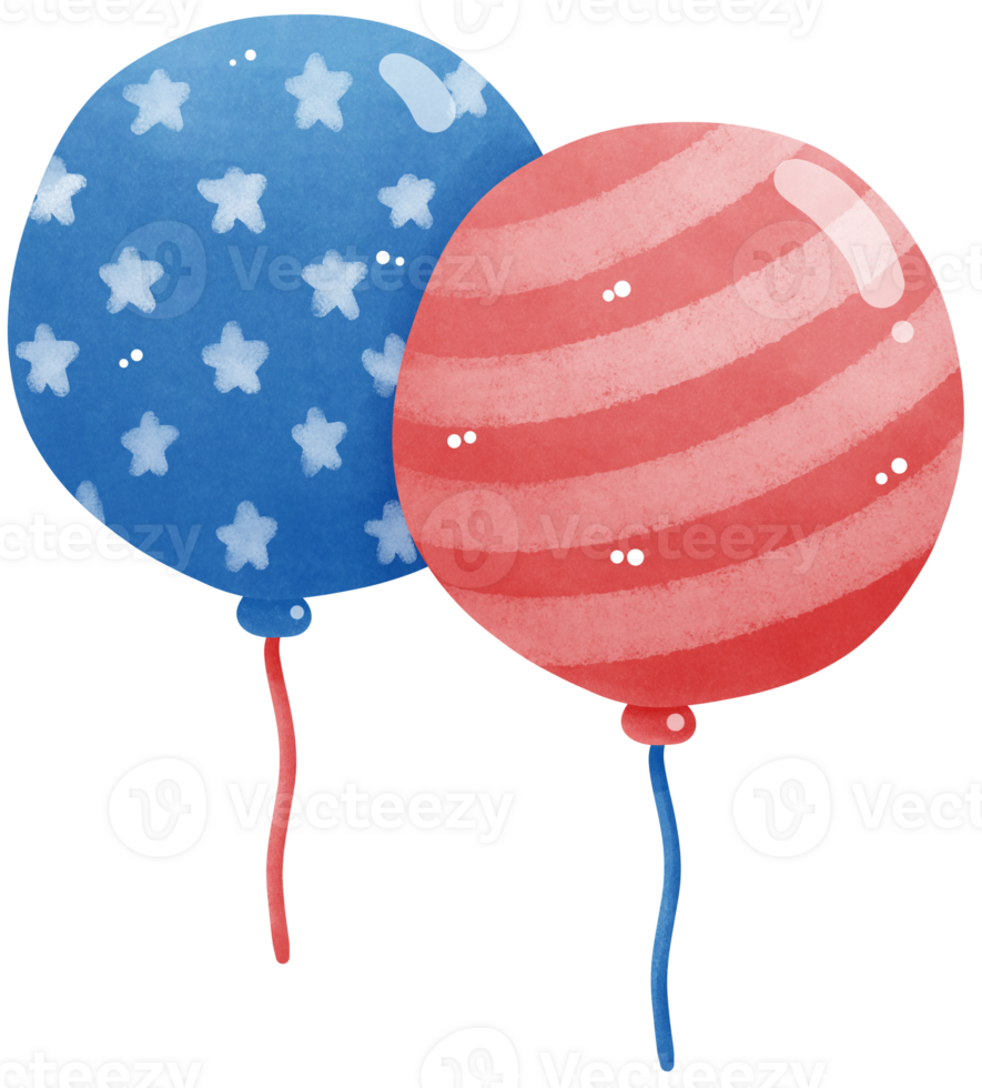 4 of July celebration balloon png