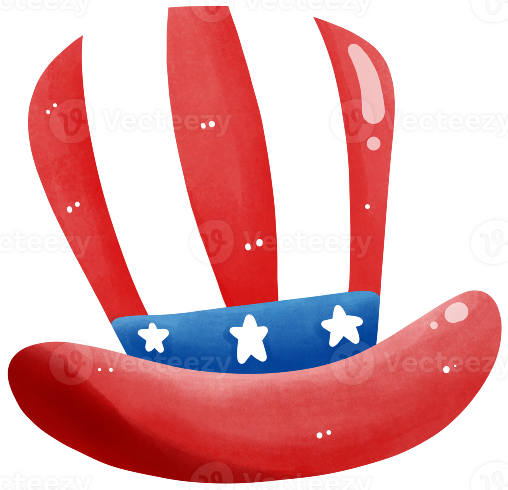 4 of July celebration hat png
