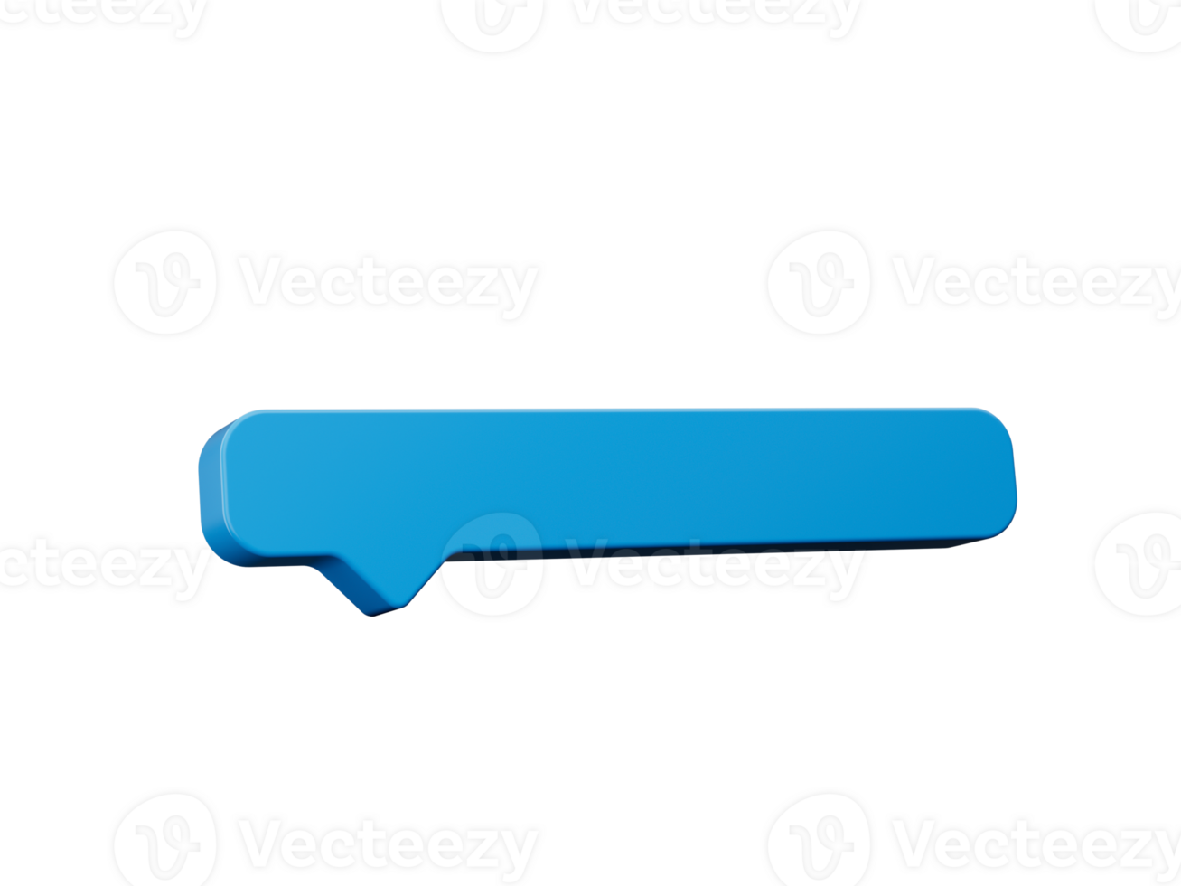3d Simple Blue Message Box Icon, 3d Shiny Blue Chat Box Icon, 3d illustration png
