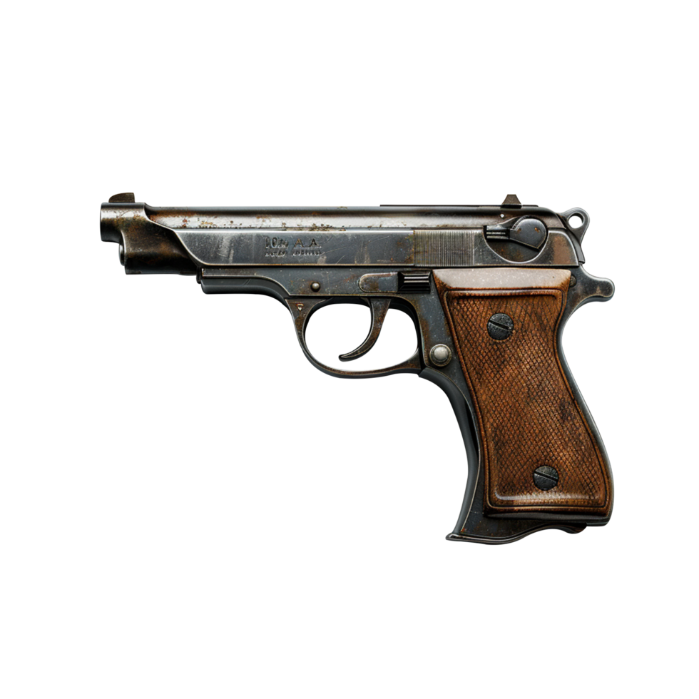 Modern Weapon gun isolated on transparent background png