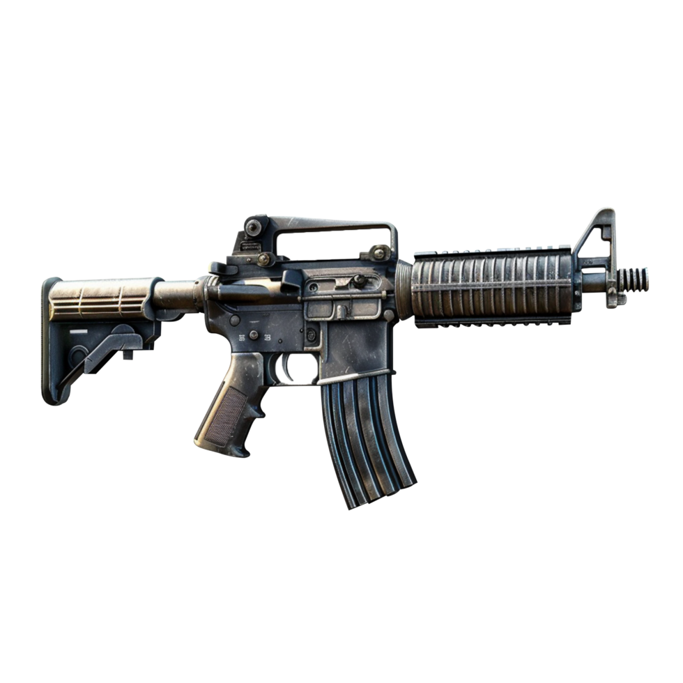 Modern Weapon gun isolated on transparent background png