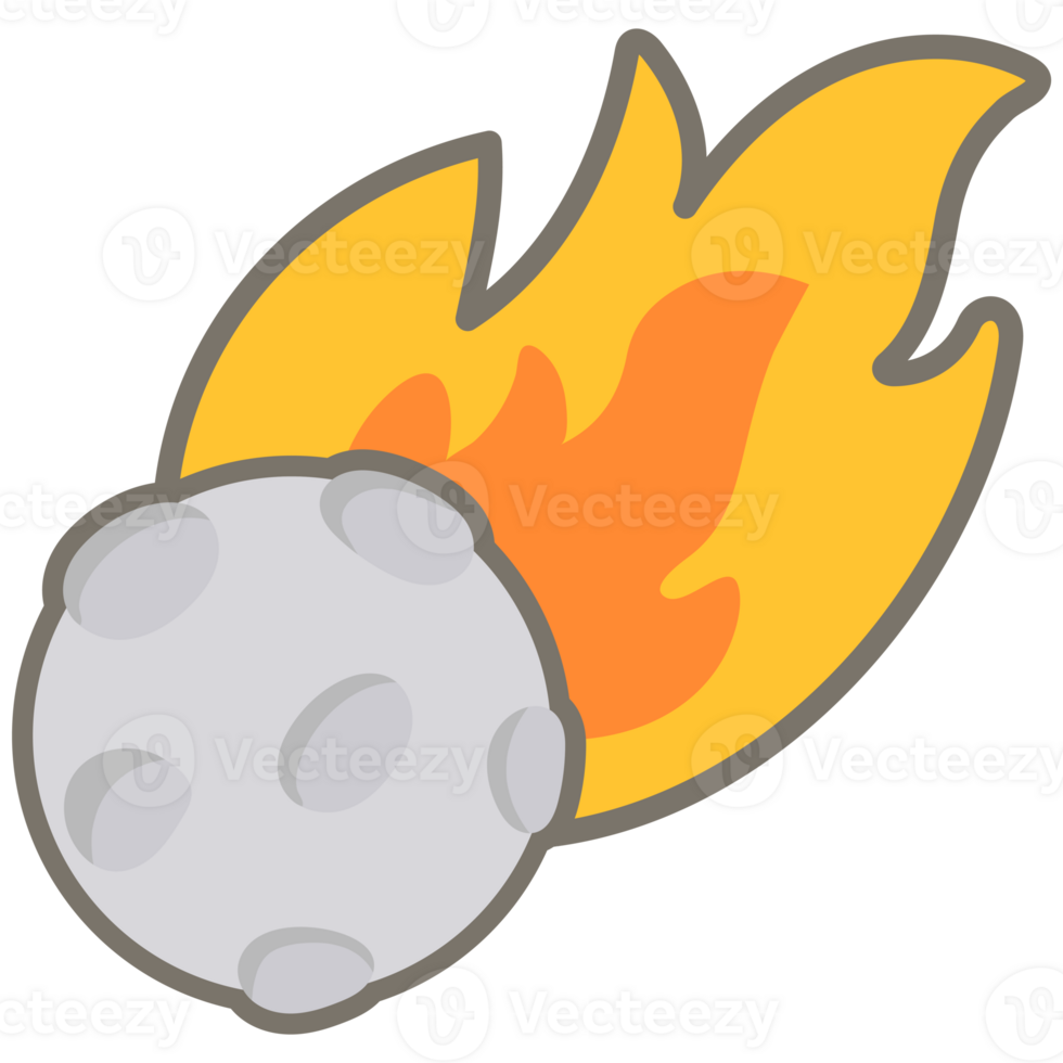 Kid hand drawn cute colorful planet and galaxy system shooting star png