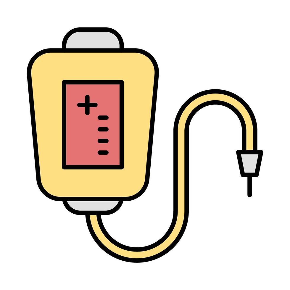 Infusion Line Filled Icon Design vector