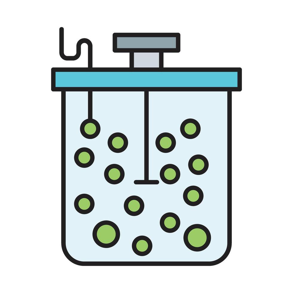 Aeration Line Filled Icon Design vector