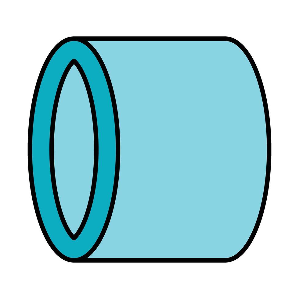 Metal Coil Line Filled Icon Design vector