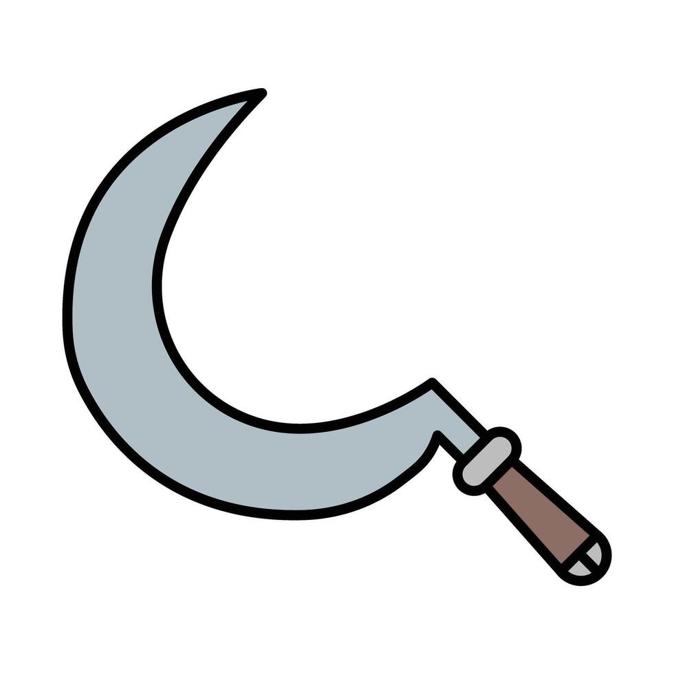 Sickle Line Filled Icon Design vector