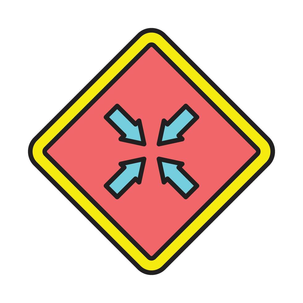 Minimize Line Filled Icon Design vector