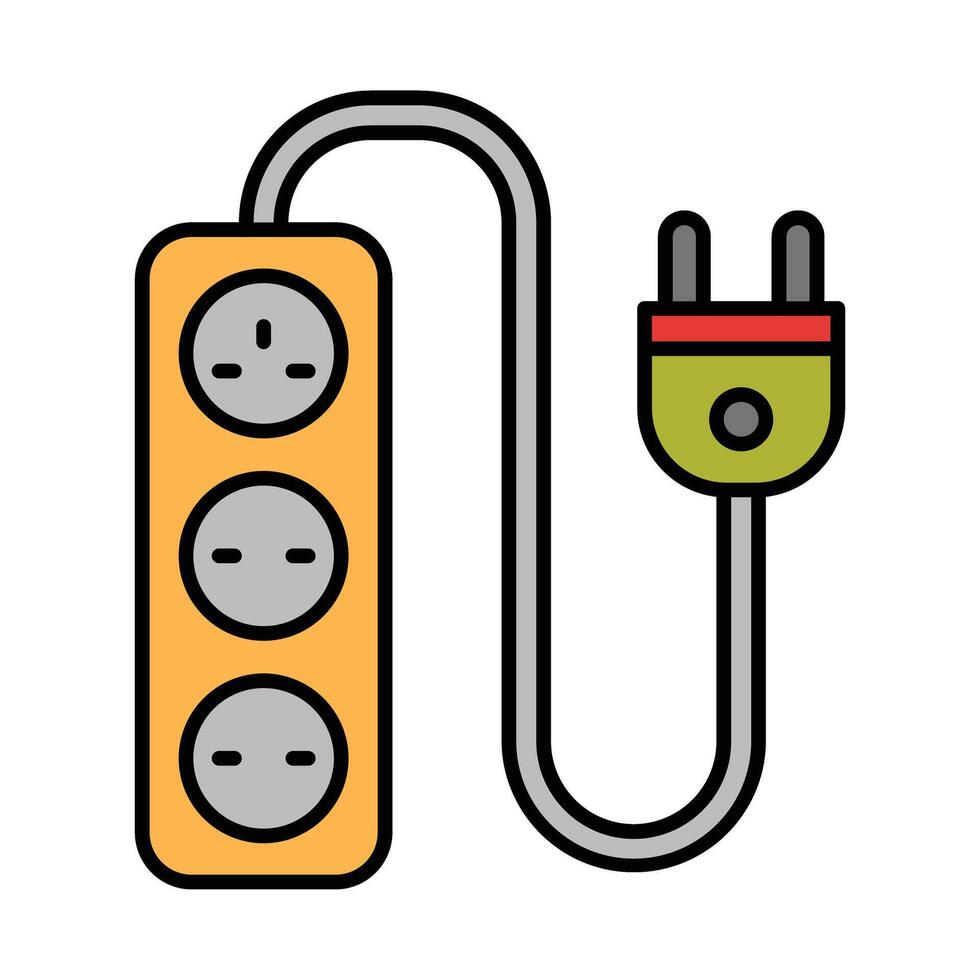 Extension Line Filled Icon Design vector