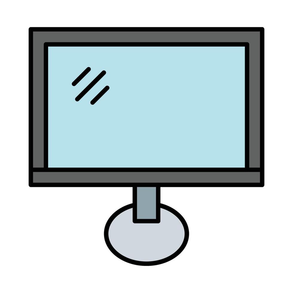 Screen Line Filled Icon Design vector