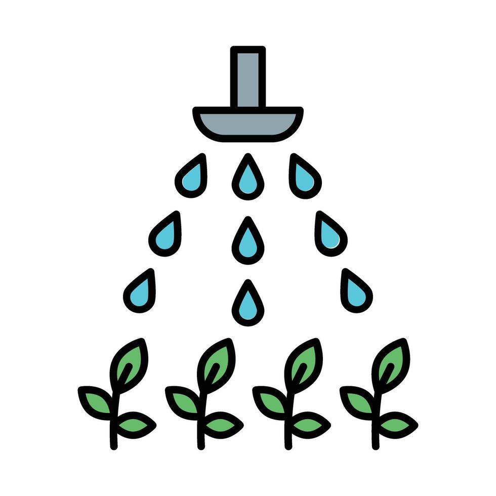 Water Spray Line Filled Icon Design vector