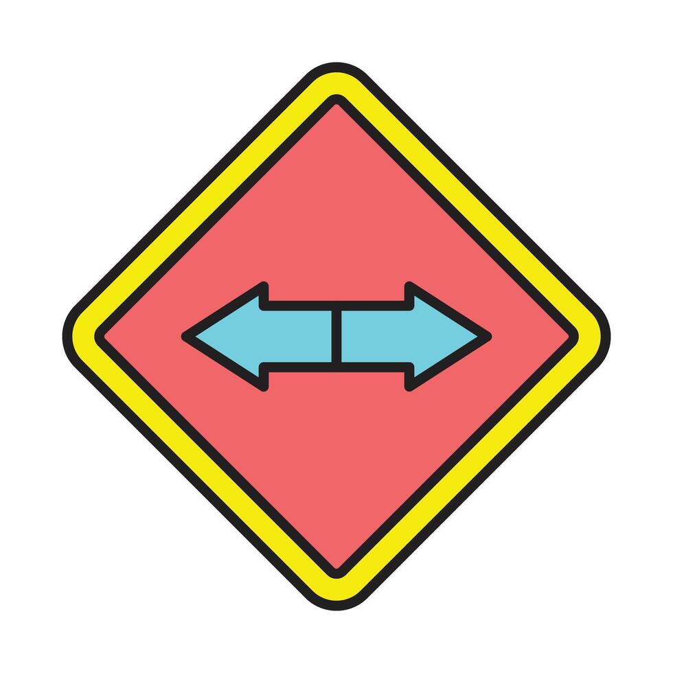 Double Line Filled Icon Design vector