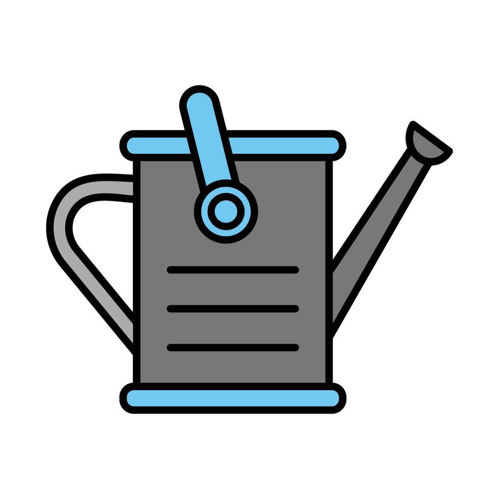 Watering Can Line Filled Icon Design vector