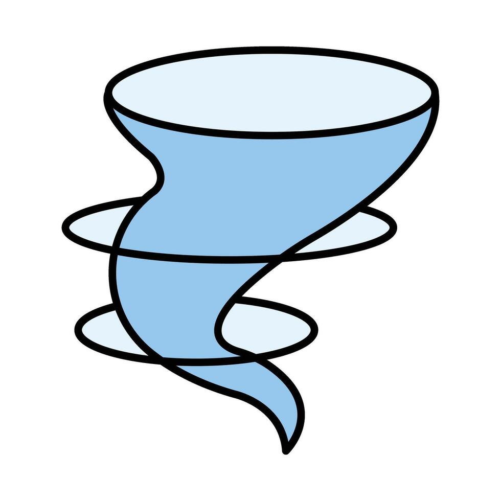 Tornado Line Icon vector