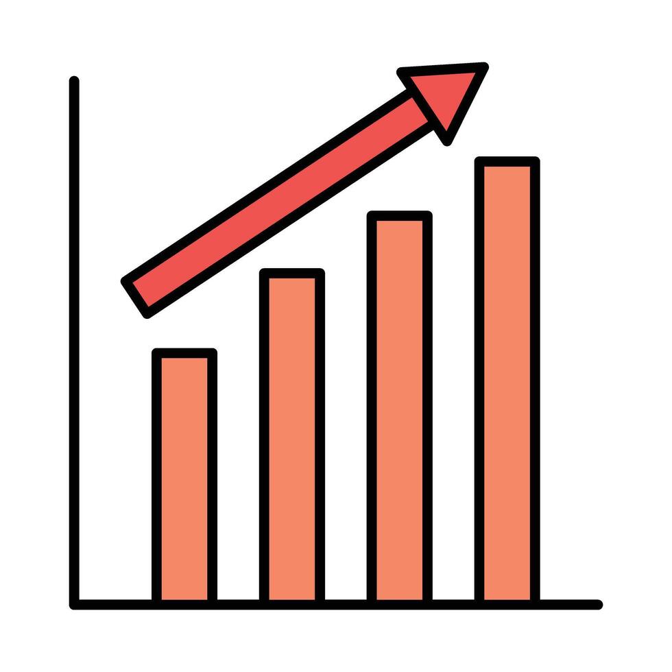 Personal Growth Line Filled Icon Design vector