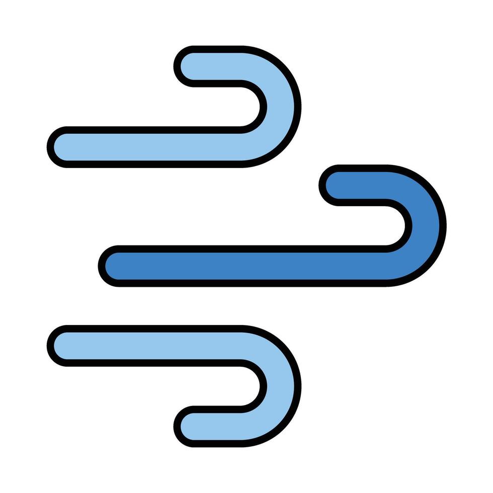 Wind Line Icon vector