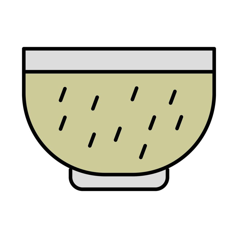 Bowl Line Filled Icon Design vector