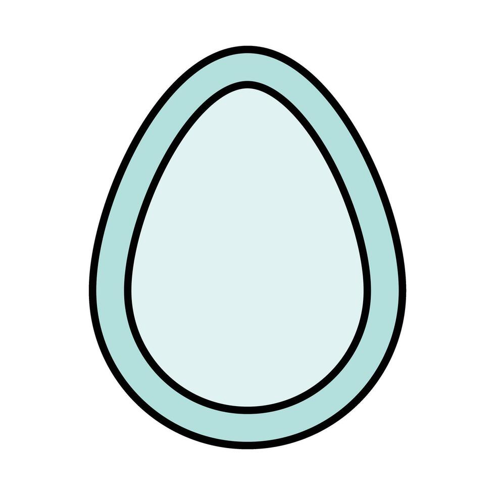 Egg Line Filled Icon Design vector
